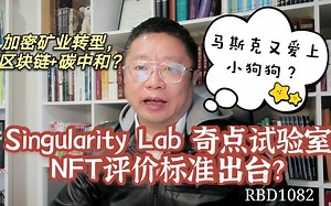 加密矿业转型，区块链+碳中和？Singularity Lab 奇点试验室NFT评价标准出台？马斯克又爱上小狗狗？~Robert李区块链日记1082