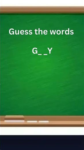 Guess the Words 🧠 | Fun Vocabulary Game for Kids | Learn English Easily #cartoon #aesthetic