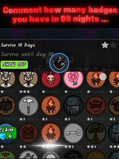 Hardest Badge To Earn ? 99 Nights In The Forest 🌲