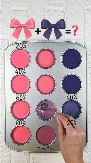4 Beautiful Colors Created by Mixing Pink & Deep Purple 🎨 | Color Palette Inspiration #colormixing