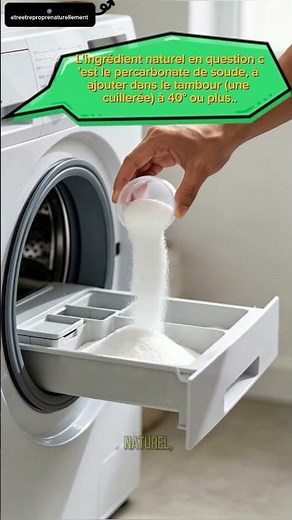 Une poudre magique pour blanchir le linge blanc.