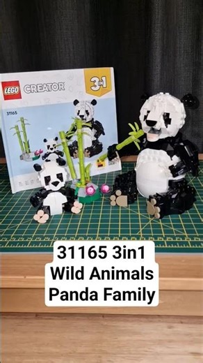 Lego Creator 3in1 31165 - Wild Animals - Panda Family - Speed Build #lego #legocreator #shorts