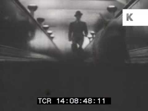 Riding the London Underground Late 1930s, Tube Commuters