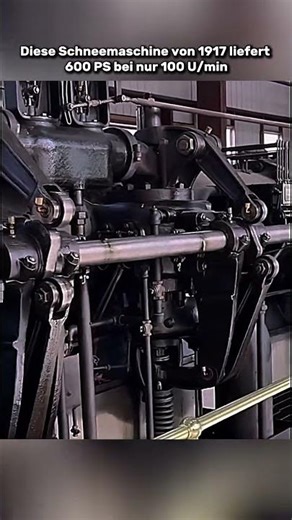 1917 Schneemaschine: 600 PS bei 100 U/min 🚂❄️