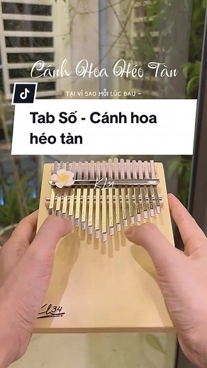 Cách đánh kèn phím bài Cánh hoa héo tàn - Đàn Kalimba