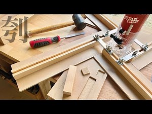 四角形を刳り貫く(くりぬく)トリマー治具#diy #木工 #trimmer #治具 #woodworking