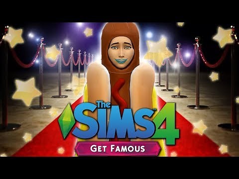 How to Become a FAMOUS Hot Dog Human | The Sims 4: Get Famous Expansion GAMEPLAY