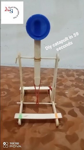 Homemade Mini Catapult | Fun Science & Craft Idea