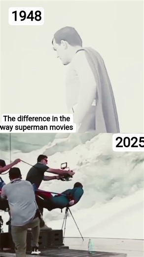 the difference in the way superman movies were filmed back then and now
