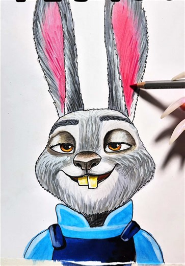 Give this character a name 🤔🤔 #zootopia2 #judyhopps #cartoon #disney #drawing