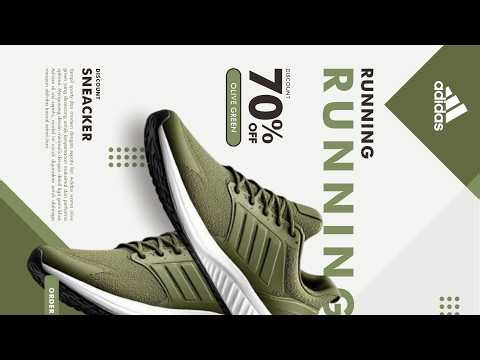 ADIDAS OLIVE GREEN POSTER DESIGN