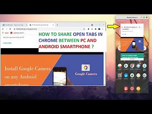 How to share open tabs in Chrome between PC and Android smartphone ?
