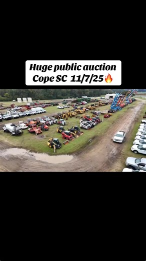 Join the Huge Public Auction in Cope, SC on 11/7/25