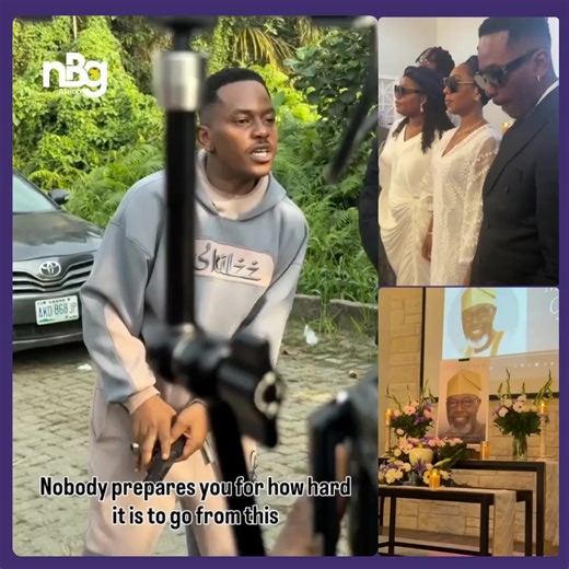 Nollywood actor Timini Egbuson shared a video on his Instagram page with the caption, “No one prepares you for how hard it is to go from this to this,” as he and his family laid his father to rest. Condolences to the actor and his family. 🤍 #nbgupdates | NBG Africa