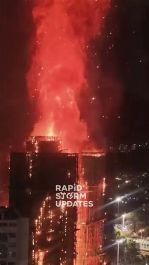 New footage shows the Tai Po fire escalating, with the death toll now rising to 13.