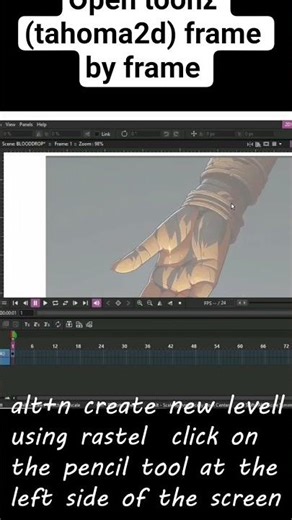 I animate blood drop using tahoma2d open software frame by frame #2danimation #art