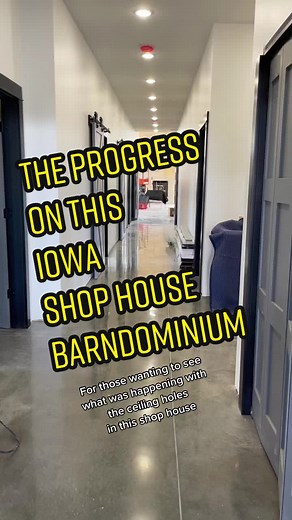 The progress on an #iowa #barndominium #shophouse @iowa_farm_mama @hogbarnnick @kylecoffman6 #barnhouseplans @Randy Robison745