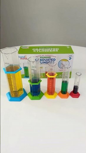 Starter Science Graduated Cylinders #graduatedcylinders #teachingscience #scienceforkids