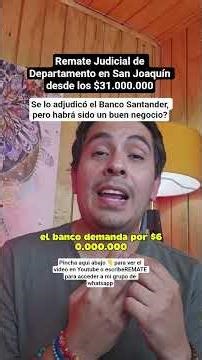 Remate Judicial de Departamento en San Joaquín