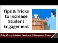 Increase Student Engagement - Tips & Tricks - eSAIL