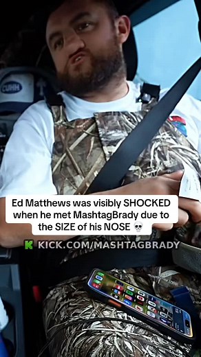 Ed Matthews was visibly SHOCKED when he met MashtagBrady due to the SIZE of HIS NOSE #edmatthews #mashtagbrady | Ed Matthews