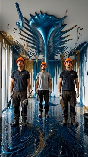 INCREDIBLE EPOXY FLOOR MOVING Upward 👆... #epoxyfloor