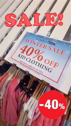 The Crafty Fox on Instagram: "❄️✨ THE CRAFTY FOX WINTER SALE CONTINUES…✨❄️ OPEN TODAY FROM 9.30am until 5pm. Video Taken Today. IN-STORE BARGAINS YOU’LL LOVE: 🔥 40% OFF Ladies Fashion & Footwear 🔥 40% OFF Men’s Clothing 🔥 40% OFF Kids’ Clothing 🎄 50% OFF ALL remaining Christmas Decorations It’s the perfect time to refresh your wardrobe, kit out the kids, and snap up those festive leftovers at unbeatable prices! 📍 Call into the store and grab a bargain before it’s gone! ⚠️ Some exclusions ap