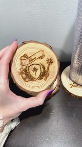 Dungeons and Dragons Log Coaster Set | Dnd Classes | Dad | Him | Nerdy Gift | Rustic Tavern Style Decor | RPG | Dungeon Master | - Etsy