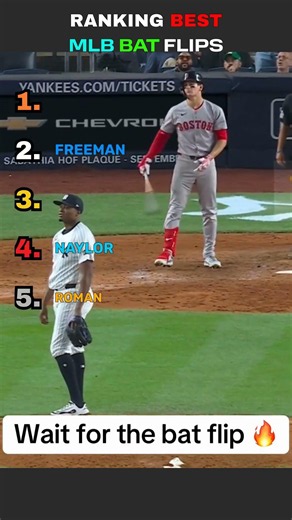 Ranking Baseball's Most Iconic Bat Flips #baseball #mlb #batflip