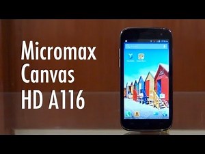 Micromax Canvas HD A116 - Build & Design