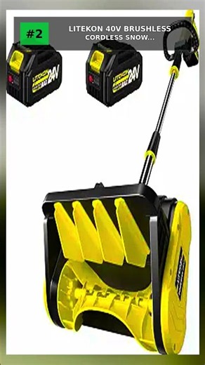 Top 5 Cordless Electric Snow Shovels 2026 #shorts