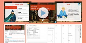 Macbeth Lesson 10: Act III, Scene i