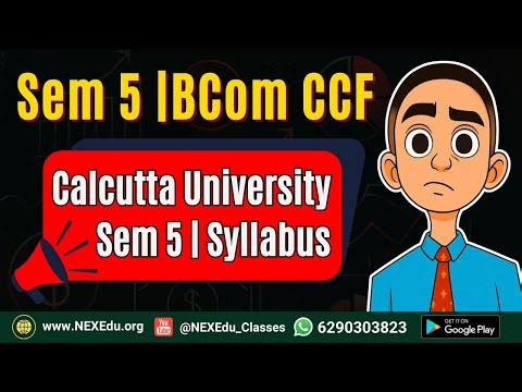 BCom Sem 5 CCF Hons Syllabus & Subjects | Calcutta University | Full Course Details