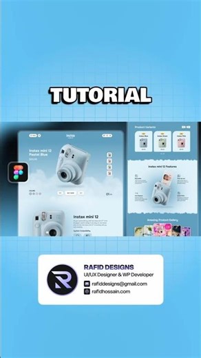 Instax Camera Website Design in Figma | Figma Tutorial