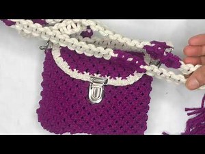 DIY Macrame Mini Bag Tutorial | Easy Step-by-Step Guide for Beginners!!