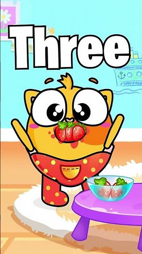 🍓 Let's learn counting with strawberries 🐨 Kids songs and nursery rhymes #forkids #learning