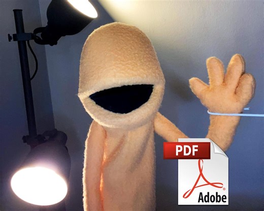 Classic Human Puppet Pattern: Easy Foam & Fleece (PDF) - Etsy New Zealand