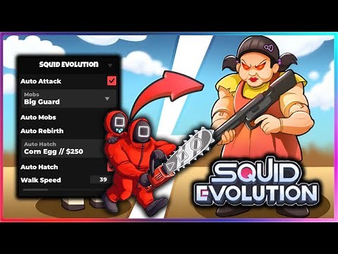 [🧬NEW] Squid Evolution Script - Attack Aura, Auto Mobs, Auto Hatch & More (NO KEY!!)