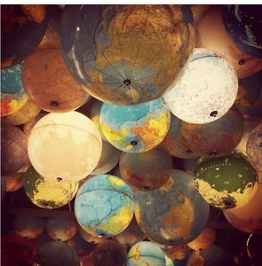 [Hot Item] Home Decorate Pendant Lamp Ceiling Light Loft 32cm Globe Artistic Chandelier Pendant Light