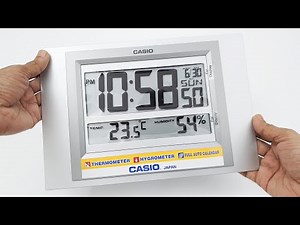 CASIO Digital Wall Clock - Temp & Humidity