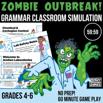 ZOMBIE OUTBREAK! Immersive Escape Room & Classroom Simulation | ELA Grades 4-6