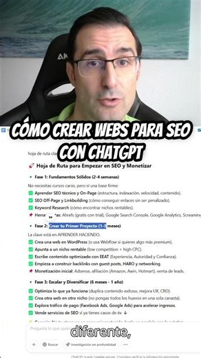 Cómo crear webs para SEO con ChatGPT