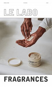 LE LABO - redesign website - Viktoria Gubanova