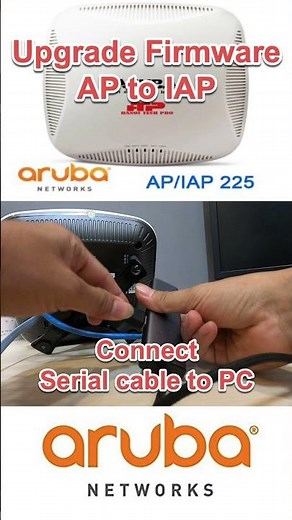 How to upgrade firmware Aruba AP 225 to IAP #shorts
