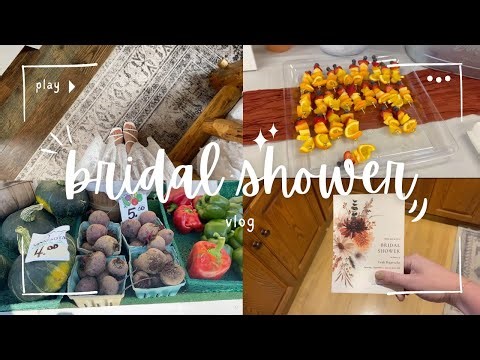 BRIDAL SHOWER VLOG | Come to my bridal shower with me!