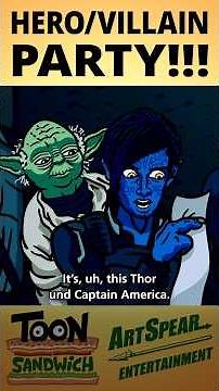 Heroes & Villains: who's invited? - TOON SANDWICH #xmen #avengers #marvel #starwars #dc #animation