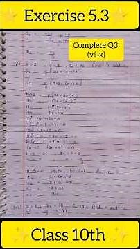 class 10th math chapter 5.3 question-3(vi-x)|10th chapter 5 ex-5.3 sum-3#maths #shorts #viral #ncert