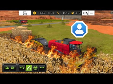 Fs 18 Fire🔥! Harvest Wheat And Delivered Hay Square Bales ! Fs 18 Multiplayer Gameplay | #fs18