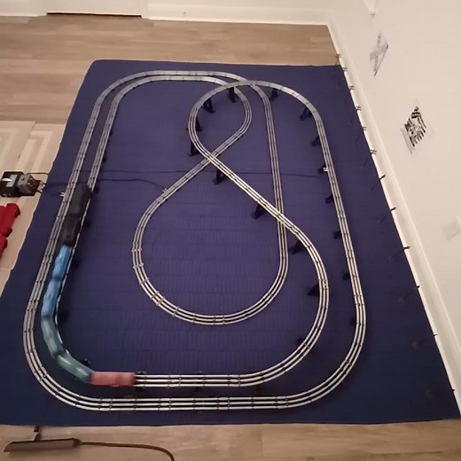 Marx One Train Layout #3: Right-Side Overhead View