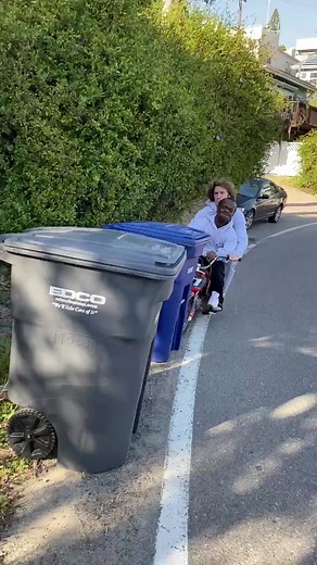 Trash Enforcement. Bring your cans in.